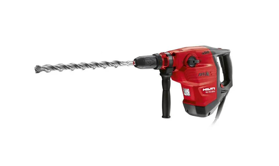 A photo of a hammer drill.